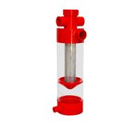 FOLODA Colector de residuos de acuario de acero inoxidable, herramienta eficiente de eliminación fecal de peces, para estanques de arrecifes de agua salada, estanque, terrario, paludario, tanques de