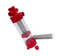 FOLODA Colector de residuos de acuario de acero inoxidable, herramienta eficiente de eliminación fecal de peces, para estanques de arrecifes de agua salada, estanque, terrario, paludario, tanques de