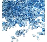 FOLODA Cuentas de grava de cristal de 3-4-6 mm para acuarios seguros y base inferior para peces y plantas, hábitats de salud, cuentas de grava