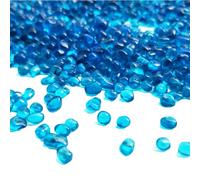 FOLODA Cuentas de grava de cristal de 3-4-6 mm para acuarios seguros y base inferior para peces y plantas, hábitats de salud, cuentas de grava