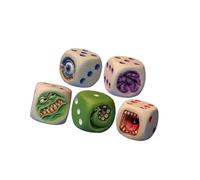 FOLODA Dados de resina de diablo para decoración de Halloween, 3 x 3 x 3 cm, para repisas de mesa, festivales, reuniones temáticas y divertidos troqueles de regalo en interiores