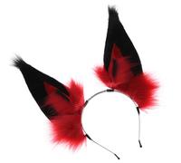 FOLODA Diadema de felpa con orejas de diablo, disfraz de cosplay, aro para fiestas de máscaras, diadema de anime, accesorio de fiesta de roles, accesorio de cosplay