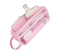 FOLODA Estuche transparente resistente al agua, ligero, organizador de bolígrafos, para estudiantes, oficina, profesional, portátil, multicolor