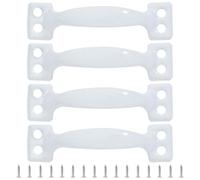 FOLODA Juego de 4 tiradores de hierro para armarios de cocina, puerta de garaje y aparadores, manijas de madera para vallas de armario, pomos de muebles