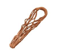 FOLODA Mochila multiusos de cuerda de algodón tejida a mano para viajes, picnics y actividades al aire libre, propietario de taza de nudos de algodón