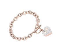 FOLODA Pet Memorials Jewelry - Pulseras de urna de corazón de acero inoxidable con estampado de patas con texto en inglés "Language of Loves", impermeabilizada, cremación