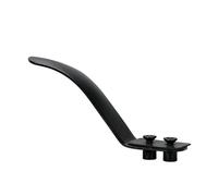 FOLODA Placa de freno de pie con agujero para superficies antideslizantes, ajuste estándar, construcción de ABS, fácil instalación, pedal de repuesto para scooter, protector de reposapiés