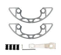 FOLODA Protector de cadena para bicicleta, protector de rueda de cadena de manivela, anillos de cadena de bicicleta de montaña, cubierta protectora de cadena y pernos