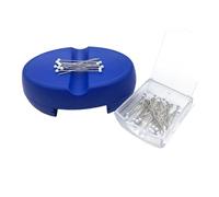 FOLODA Soporte para agujas con 50 alfileres de costura con cajón para coser y acolchar, dispensador clasificado