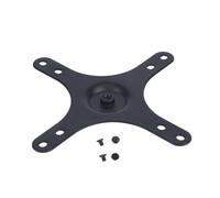 FOLODA Soporte para monitor de configuración de escritorio | Montaje central de 1/4 pulgadas, placa adaptadora de metal, patrón de 75 mm o 100 milímetros para viaje de pantalla portátil
