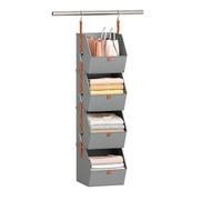 FOLODA The Door Hanging Shelf with Double Stitched Seams, Gray
