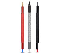 FOLOSAFENAR 3pcs Mucho Reloj Prensas de Mano Pusher Set Kit de Montaje Relojeros Reloj de Pulsera Herramienta de Reparación de Mano Pusher Set Acero Inoxidable Resistente Relojeros
