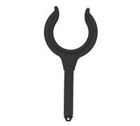 FOLOSAFENAR Cerradura de Remo de 2 Piezas, Cerradura de Soporte de caña de Pescar sin Esfuerzo con Negro Amarillo Opcional para Kayak, Canoa, Barco Marino, Bote(Black)
