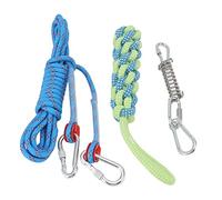 FOLOSAFENAR Cuerda de Poste de Resorte para Perro,Juguete de Cuerda de de Poste de Resorte para Construir Músculos para Jugar Al Aire Libre para Perros de Todos los Tamaños