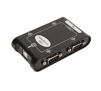 FOLOSAFENAR Hub USB a RS232 DB9 Diseño Compacto Adaptador USB a Serie para Impresoras con Función de Reserva COM USB to Duel rs232 USB Hub