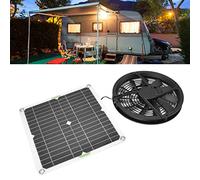 FOLOSAFENAR Kit de Ventilador Solar de 100 W, Potente Ventilador Solar Y Aire Acondicionado Solar para Exteriores, Ventilador de Escape Solar Compacto Y Ventilador de Gallinero para Invernaderos