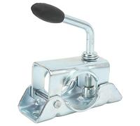 FOLOSAFENAR Soportes de Fijación Divididos de Abrazadera, Soporte de Apoyo de Rueda Profesional de Hierro Galvanizado Práctico Resistente para RV para Remolque