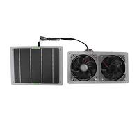 FOLOSAFENAR Ventilador Solar de 100 W, Potente Kit de Ventilador Solar Y Aire Acondicionado Solar para Exteriores, Ventilador de Escape Solar Compacto Y Ventilador de Gallinero para Invernaderos