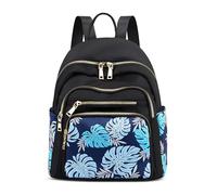 FOLOVEYA Mochila Mujer Elegante Hombro Bolso Antirrobo Impermeable Mochila Casual Bolsillo Múltiple Moda Estampada Diario Bolsa para Viaje Trabajo Escuela Compras Gran Capacidad Poliéster Amarillo