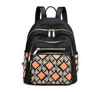 FOLOVEYA Mochila Mujer Elegante Hombro Bolso Antirrobo Impermeable Mochila Casual Ligero Bolsillo Múltiple Moda Estampada Diario Bolsa para Viaje Trabajo Escuela Compras Gran Capacidad Poliéster Gris