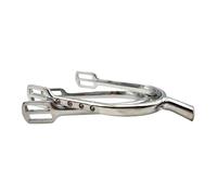 Folpus 1 Par de Espuelas para Caballo Accesorios Ecuestres de Competición Entrenamiento y Paseo Material de Hierro Resistente Adecuado para Hombres y, Plata