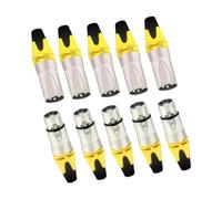 Folpus 10 Paquete XLR Conector de Audio Masculino Y Mujer para Uso de Micrófono en de DJ, amarillo