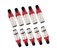 Folpus 10 Paquete XLR Conector de Audio Masculino Y Mujer para Uso de Micrófono en de DJ, rojo