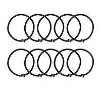 Folpus 10 Piezas Cuerda Elástica Reemplazo Correa Elástica Fuerte Tensora Accesorios de Látex Adecuada para Ejercicio Interior Trampolines, Negro