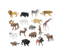Folpus 17x High Simaltion Animal Jungle Animals Figuras Realista Jumbo Table Decoración Decoración del Patio Escena del Escritorio del Juguete para niños