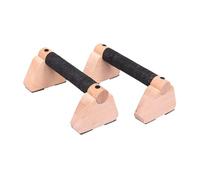 Folpus 2 Barras de Flexiones de Madera con Soporte ergonómico para Hacer Flexiones, Soportes de Ejercicio para Hombres, Entrenamientos en el Suelo, 20 CentÍmetros