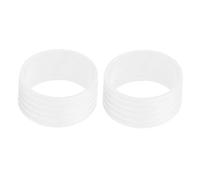 Folpus 2 Piezas Anillo Fijador Empuñadura Aro Silicona Mango Anillo Cierre Sobregrip Junta Sellado Raqueta Silicona Elástica Ligera Adecuado para Tenis