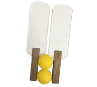 Folpus 2 Piezas de Raquetas de Tenis de Mesa Invisibles, Suministros Profesionales, Ligeros, educativos, Adornos, Deportivo para Interior y Exterior, 2 Bolas