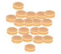 Folpus 20 Piezas Bloques de Polea de Madera para Reparación de Barcos Modelo Deadeye Accesorios de Montaje Juguete Educativo Adecuado para Aficionados Enseña, 6mm