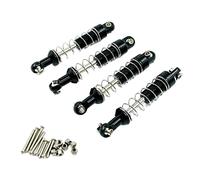 Folpus 4 Piezas Amortiguador Metálico para Coche RC Damper Delantero Y Trasero con Resorte Kit de Accesorios para Aluminio con Tensión Regulable Adecua,