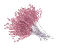 Folpus 50 Piezas Ramas Artificiales Flores Adornos Decorativos de Alambre de Hierro con Perlas Acrílicas Plásticas Utilizables en Bodas Decoración