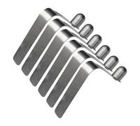 Folpus 6 Piezas de Clips de Resorte para de Kayak, Clips de Cabeza sólida, Clip de Resorte de Acero Inoxidable, botón pulsador único, 10mm