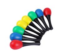 Folpus 8 Piezas Maracas Shaker Musical Instrumento Sonajero Sonido Peso Ligero Plástico Resistente Adecuado para Juegos Educativos
