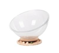 Folpus Acrylic Cat Bed Cama Refugio Nido con Diseño Contemporáneo de Cápsula y Acrílico Claro Más Base de Madera con Circuito de Pelotas Limpieza Sencilla y, Pequeño, Style to 2