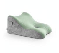 Folpus Almohada Lumbar para Cama con Diseño Ergonómico Inclinado Soporte Específico para Espalda Núcleo de Espuma Adaptable y Funda Transpirable en Poliéster, Verde Fruta, 60-50-30cm