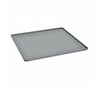 Folpus Almohadilla de Silicona Alfombra Resistente al Tapete Flexible Base Antideslizante Apta para Taller Cocina Almacén Alimentación Animal, Gris Brillante