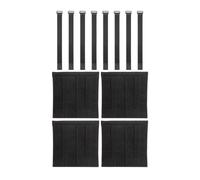 Folpus Almohadillas de Escalera de litera de 4 Piezas, Cubiertas de Escalera, Protector de Seguridad de reemplazo con 8 Correas Ajustables Almohadillas para