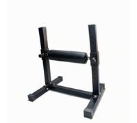 Folpus Aparato para Ejercicio de Pierna con Poste Regulable y Almohadilla de Cuero para Sentadilla Dividida con Base Rectangular Estable para Entrenamiento Funcional