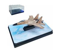 Folpus Avión de de Aleación Figura Juguete Militar con Acabados Precisos Material Resistente Funcionalidad Manual Adecuado para Niños Exhibición Decoración Colección, Amarillo