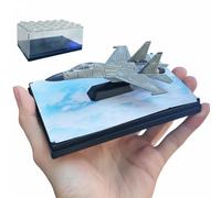Folpus Avión de de Aleación Figura Juguete Militar con Acabados Precisos Material Resistente Funcionalidad Manual Adecuado para Niños Exhibición Decoración Colección, Gris