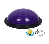 Folpus Balance Ball Hemisfera Gruesa Pilates Aparato Ejercicio Entrenamiento Antideslizante PVC PP Resistente Adecuado para Gimnasio Hogar Oficina, PÚRPURA