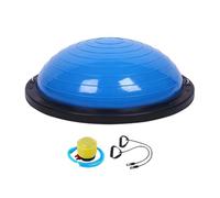 Folpus Balance Ball Hemisfera Gruesa Pilates Aparato Ejercicio Entrenamiento Antideslizante PVC PP Resistente Adecuado para Gimnasio Hogar Oficina, Azul