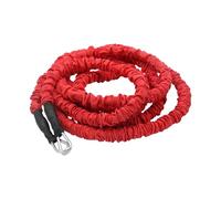 Folpus Banda Elástica de Resistencia, Cuerda de Entrenamiento de Resistencia, Gimnasio en Casa, Banda de Tracción, Entrenamiento de Fuerza de Piernas para Ve, Rojo 50 Libras
