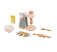 Folpus Batidora de Juguete de Madera para Niños Batidora Mezcladora Licuadora Amasadora con Mando Giratorio y Asa Diseño Compacto Que Cocinita Infantil , Mezclador-0.53