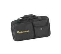 Folpus Bolsa para Pedales de Efectos de Guitarra, Bolsa Organizadora para Pedalera, Bolsa de Lona, impermeable, Resistente a Arañazos, con Cremallera, Mult, Negro, M