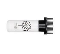 Folpus Botella de peine de raíces, cepillo para botella de tinte para el cabello, herramientas vacías para permanente, botella exprimible para salón, negro